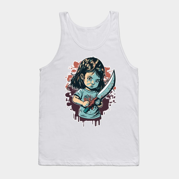 Knife Girl Tank Top by pxdg